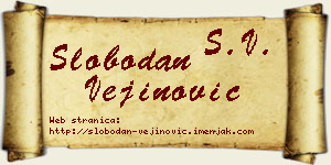 Slobodan Vejinović vizit kartica